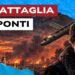 Droni si abbattono su Kiev in fiamme. Vladimir Putin accigliato in primo piano