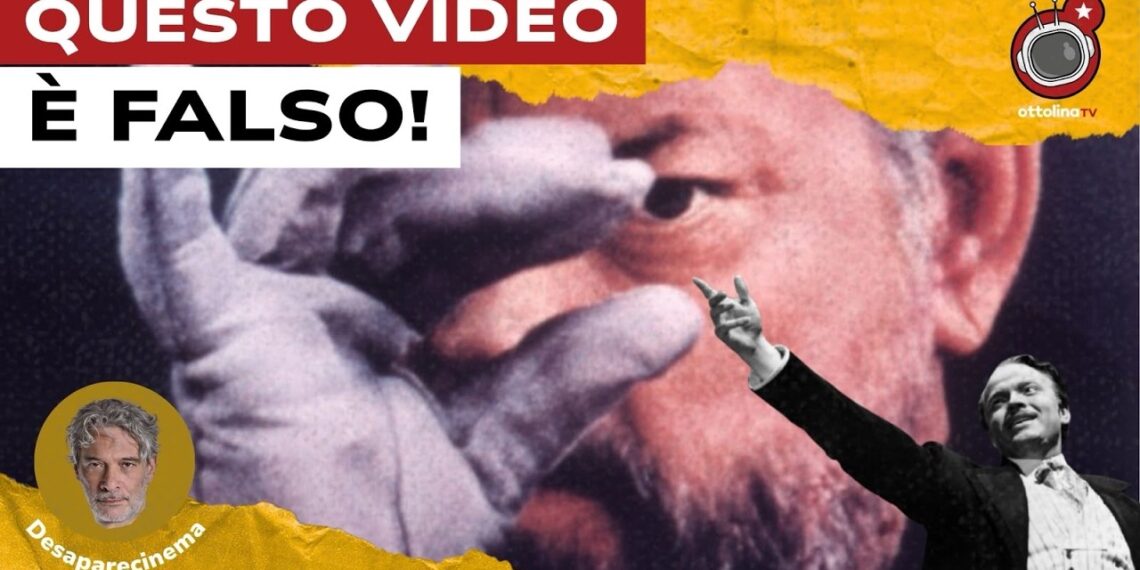 Orson Welles in un primissimo piano