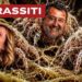 Parassiti con i volti di Giorgia Meloni, Matteo Salvini e Francesco Lollobrigida